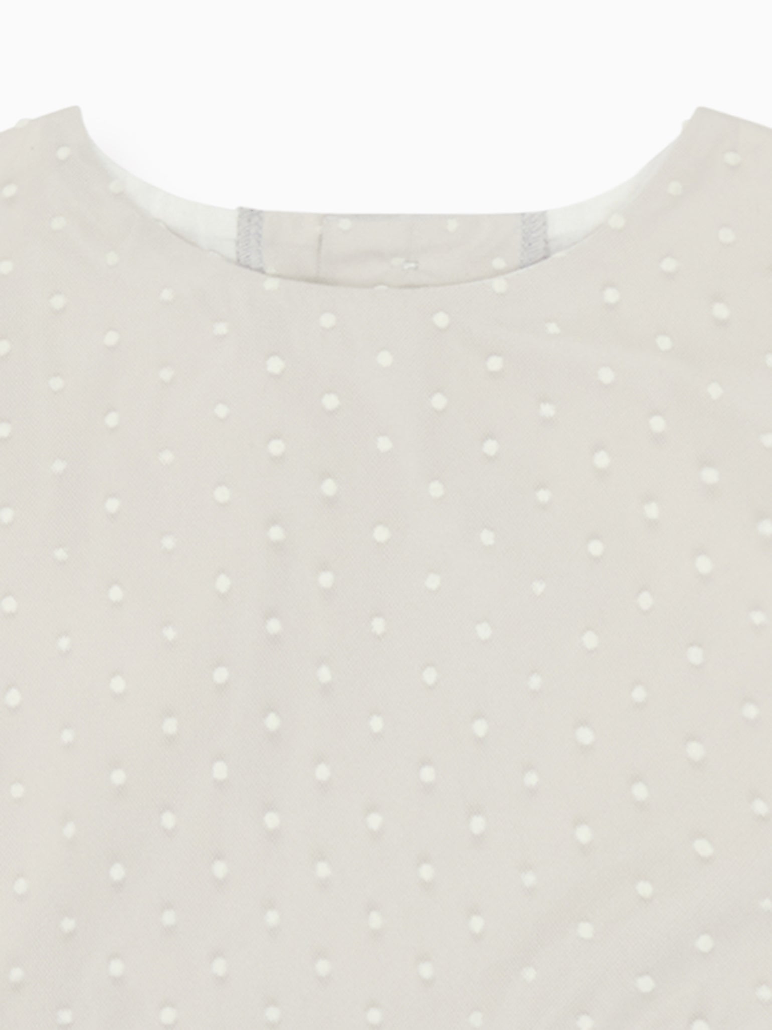 Ivory Polka Dot Violetta Tulle Girl Dress