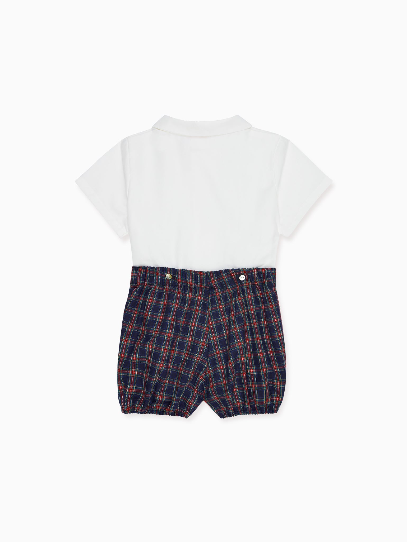 Navy Tartan Volo Baby Boy Set