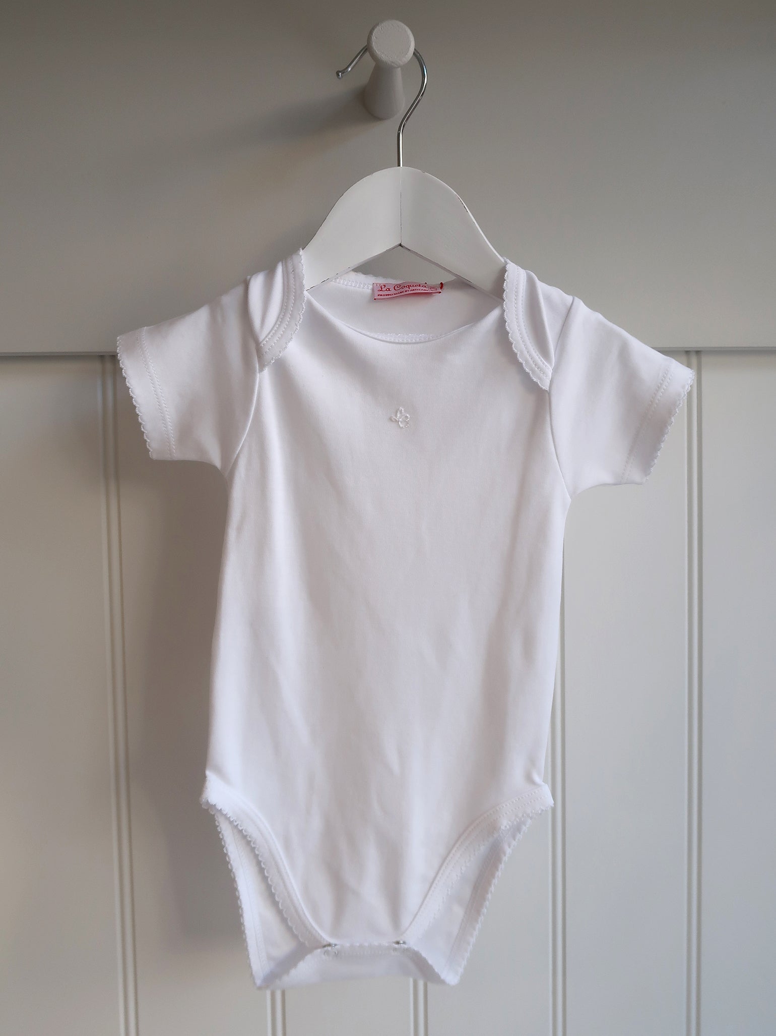 White Lupe Baby Body Vest