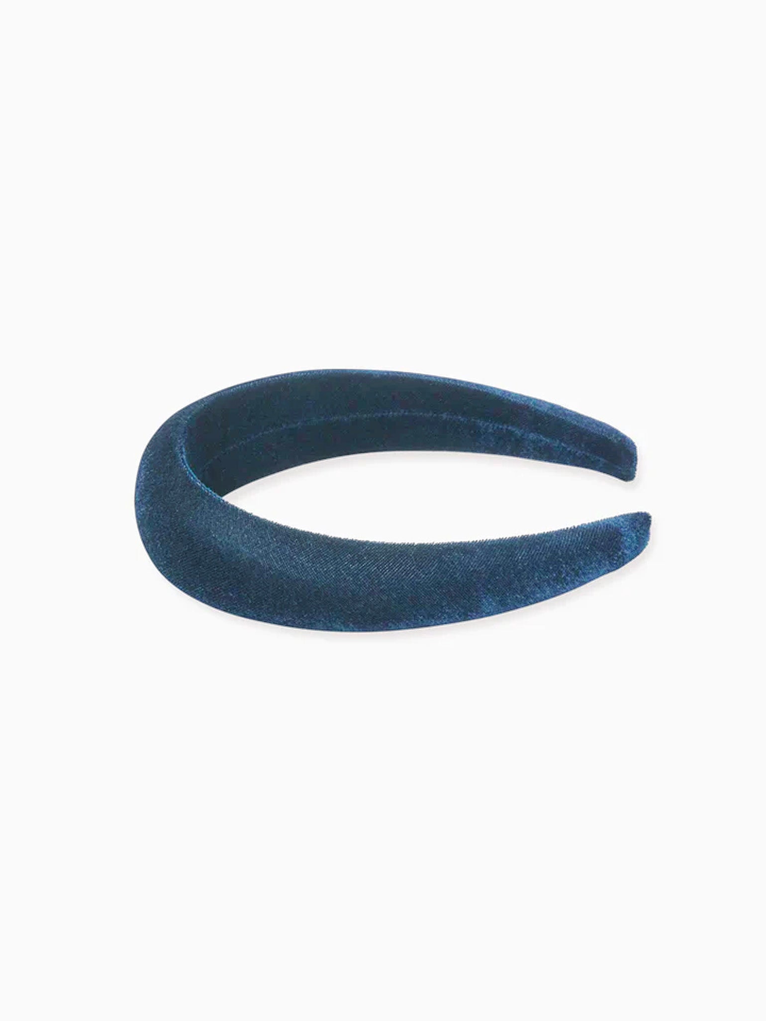 Blue Velvet Girl Wide Headband