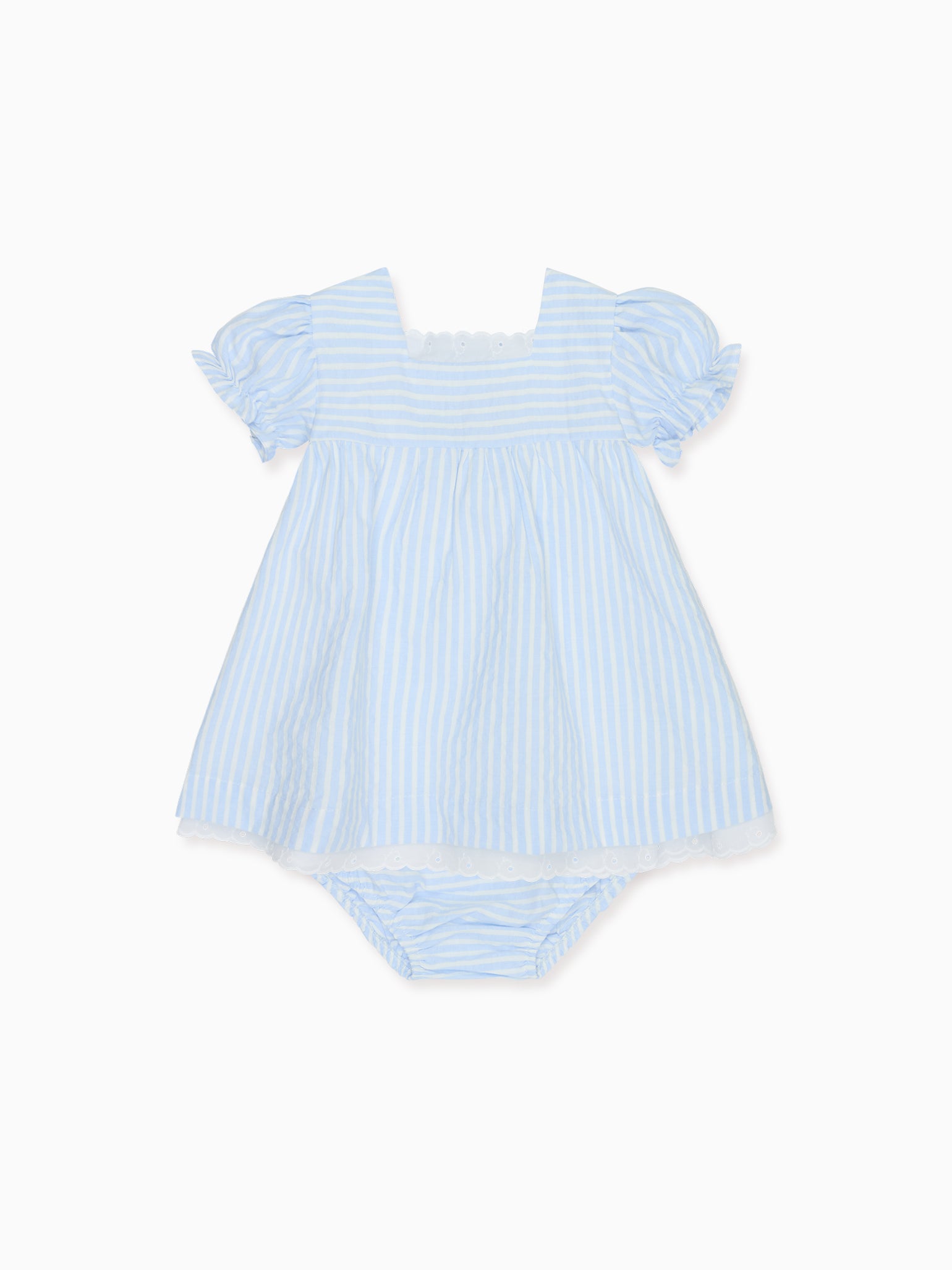 Blue Stripe Zoe Baby Girl Set