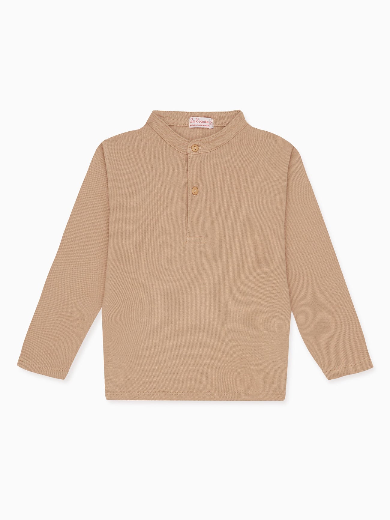 Camel Alcomo Long Sleeve Boy Polo Shirt