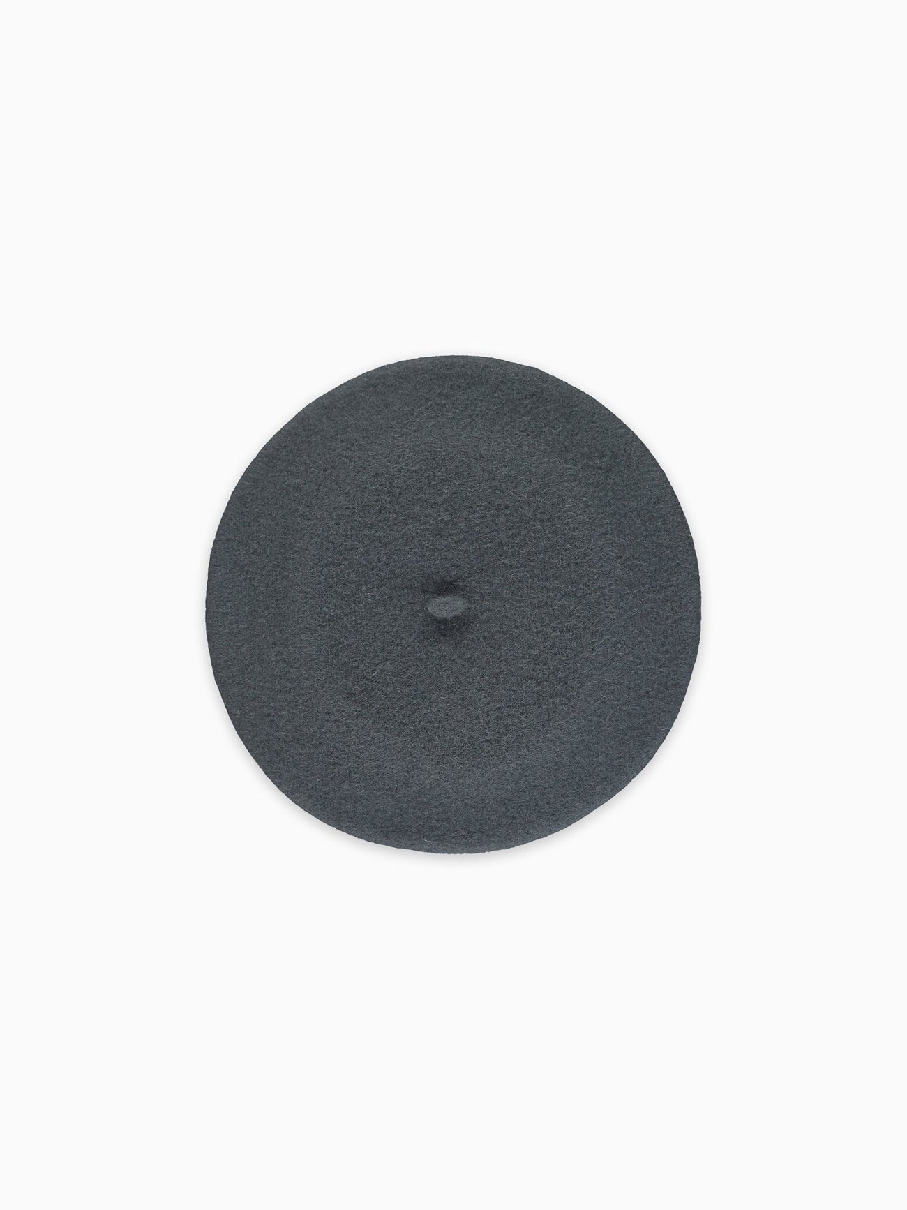 Dark Grey Kids Wool Beret