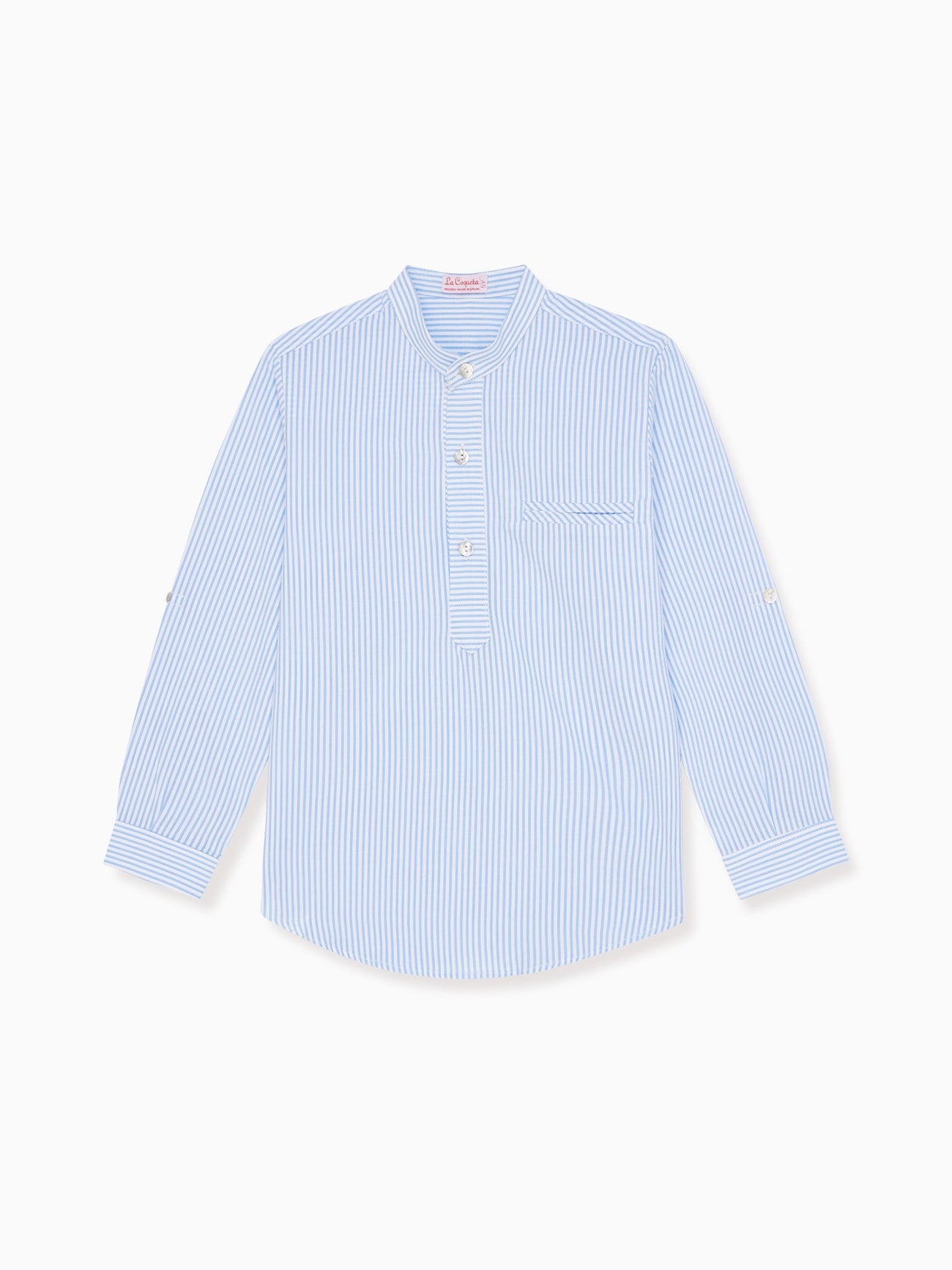 Blue Stripe Mateo Boy Shirt