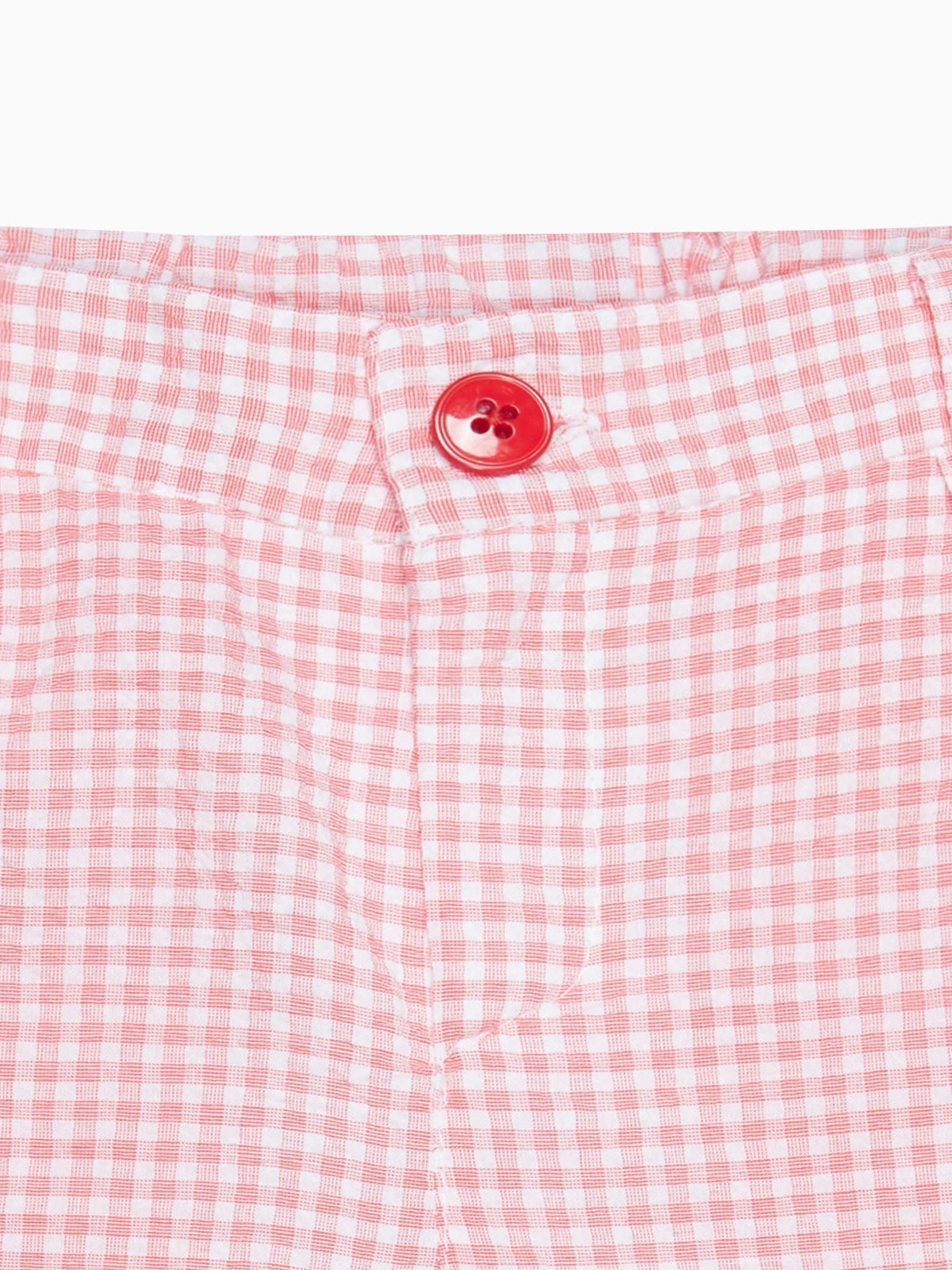 Red Gingham Bocusi Boy Bermuda Shorts