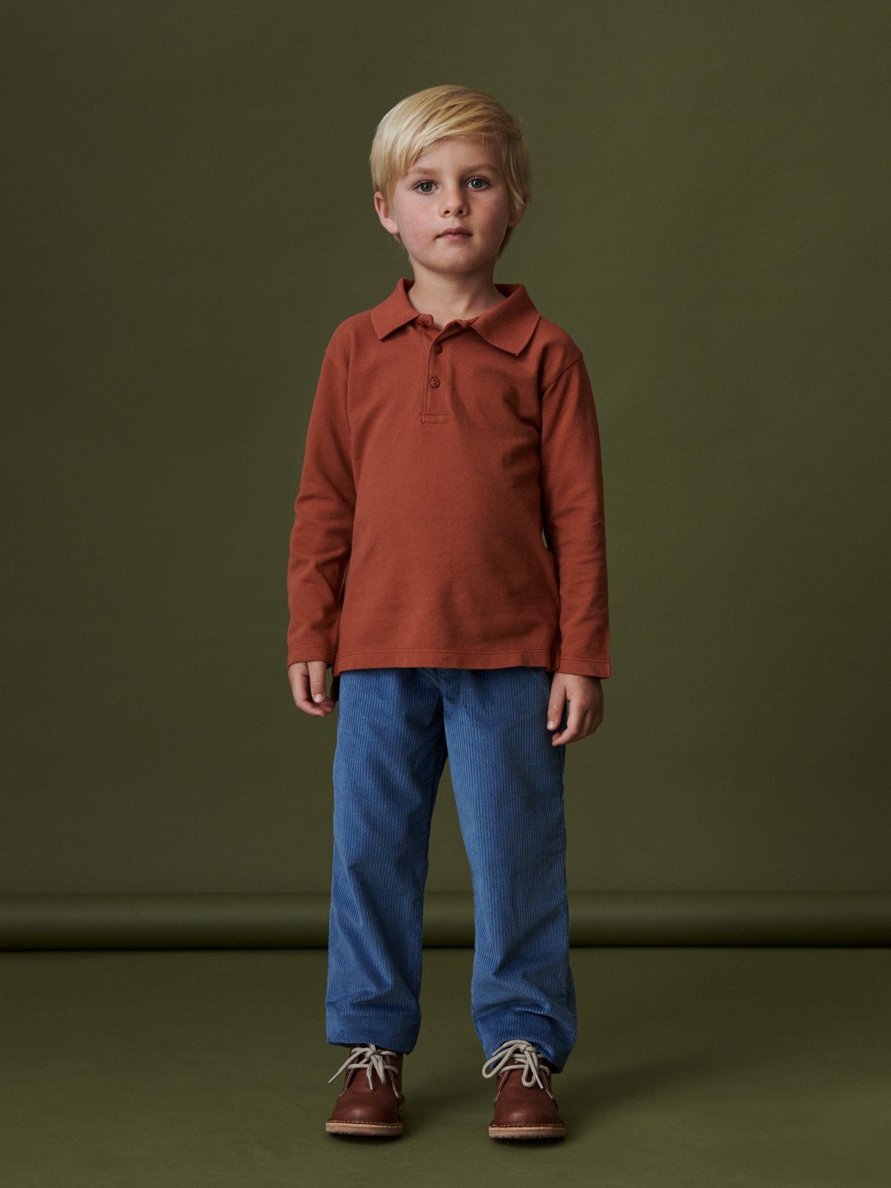 Blue Reinaldo Boy Corduroy Trouser