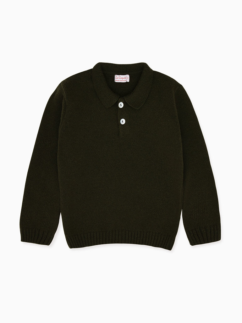 Dark Green Brio Boy Jumper