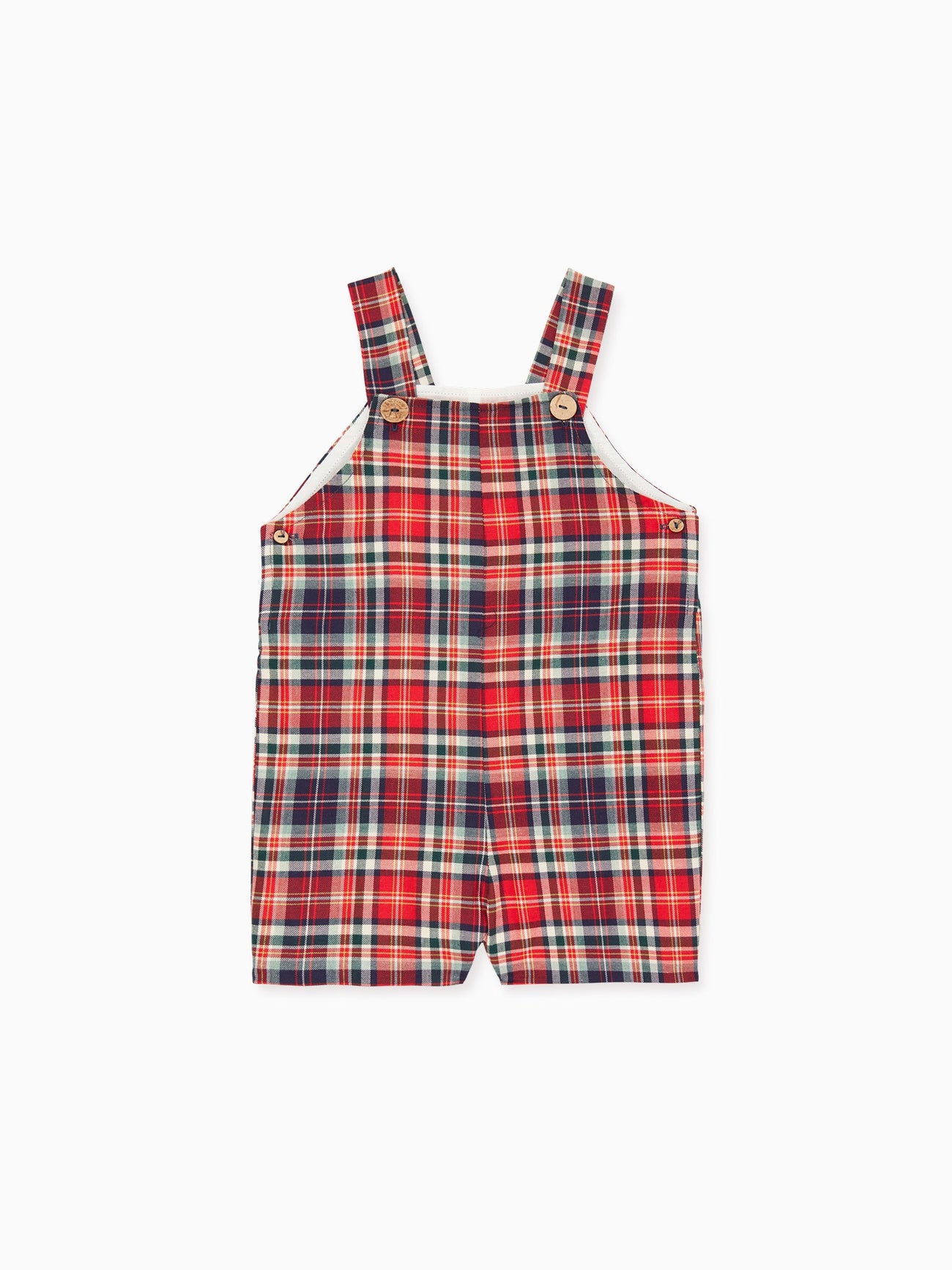 Blue Tartan Buganvilla Baby Dungarees