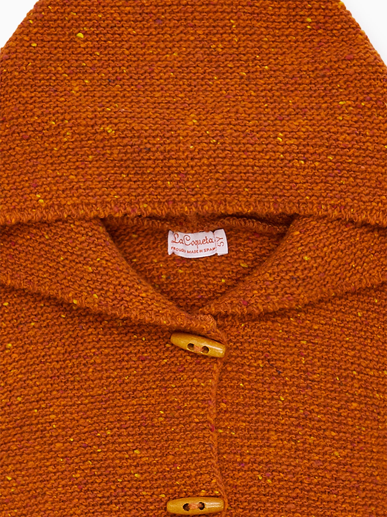 Terracotta Casilda Merino Girl Cardigan