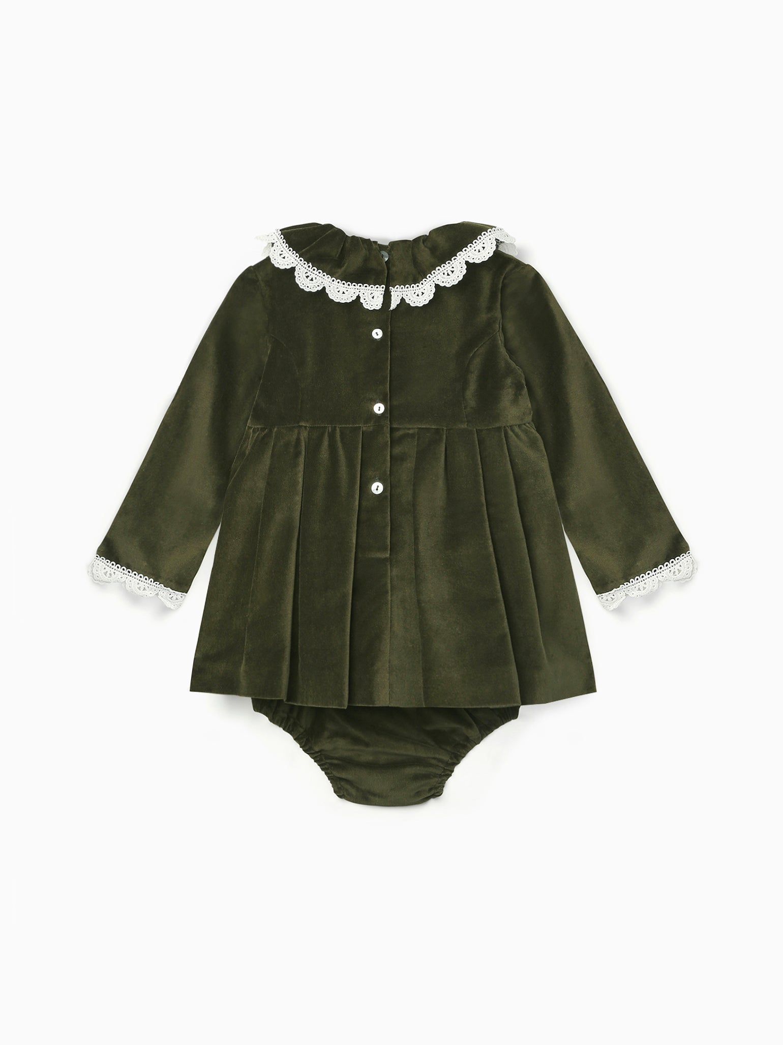 Green Velvet Daroca Baby Set