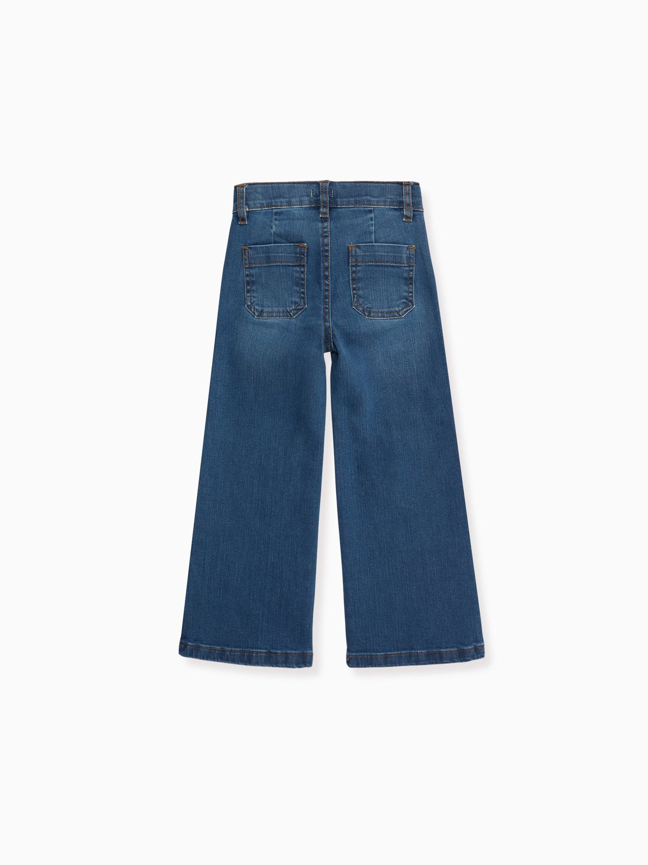 Blue Denim Enola Girl Wide Leg Jeans – La Coqueta Kids