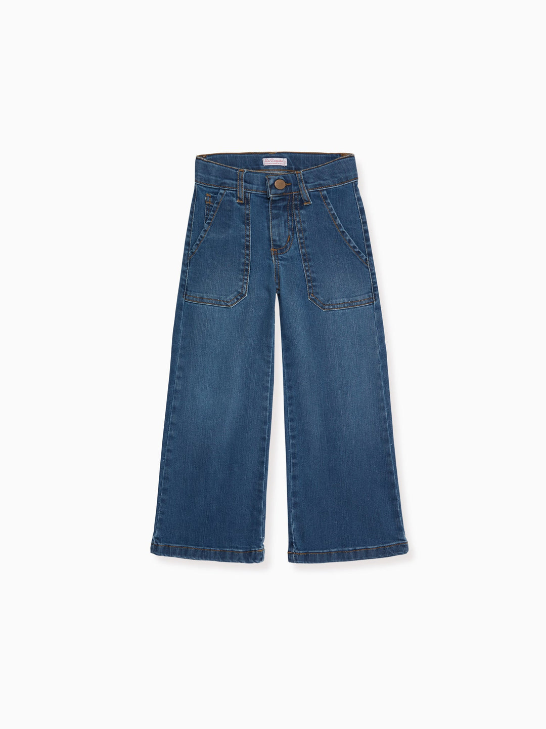 Blue Denim Enola Girl Wide Leg Jeans – La Coqueta Kids