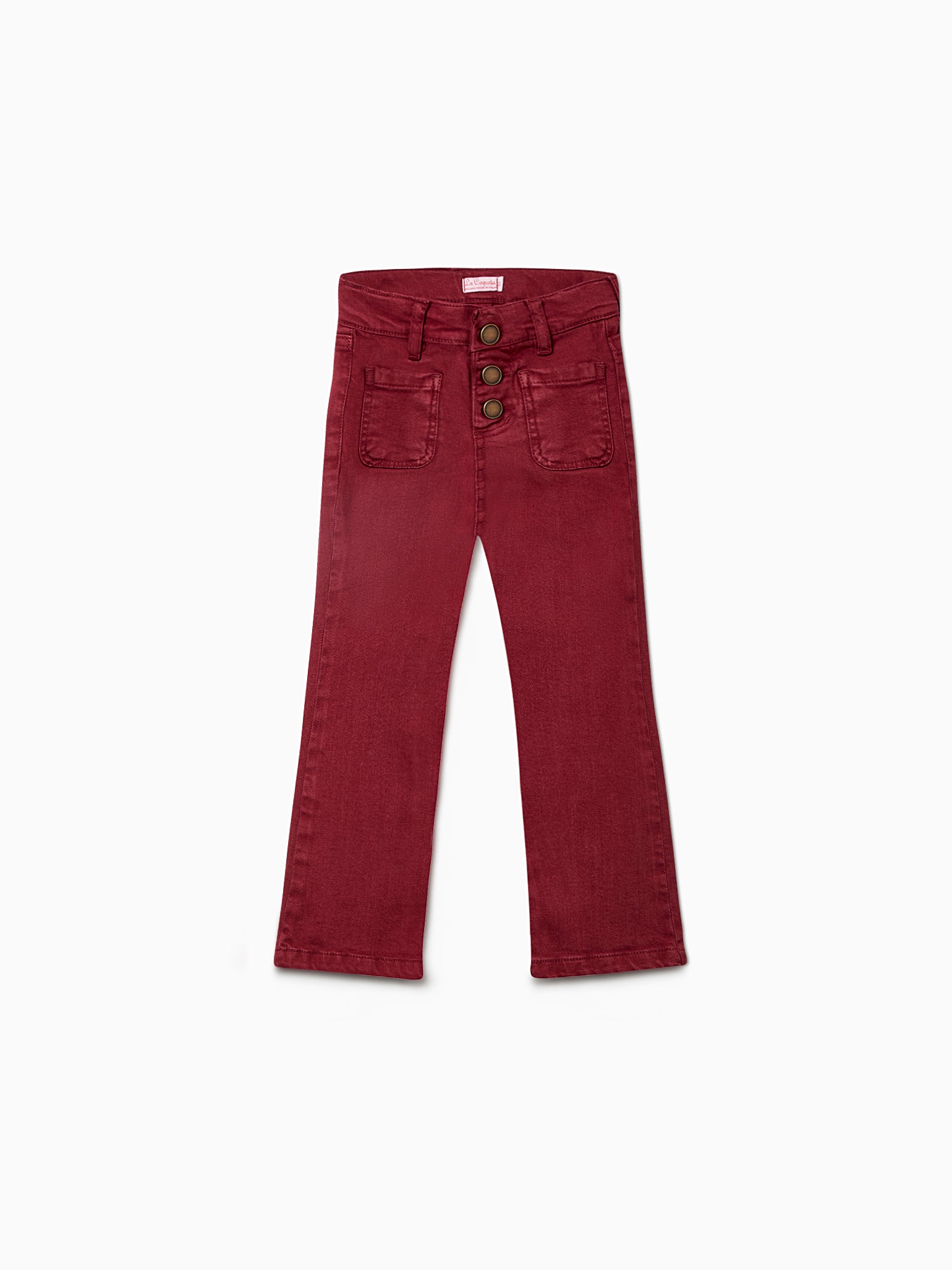 Burgundy Fleca Girl Trousers