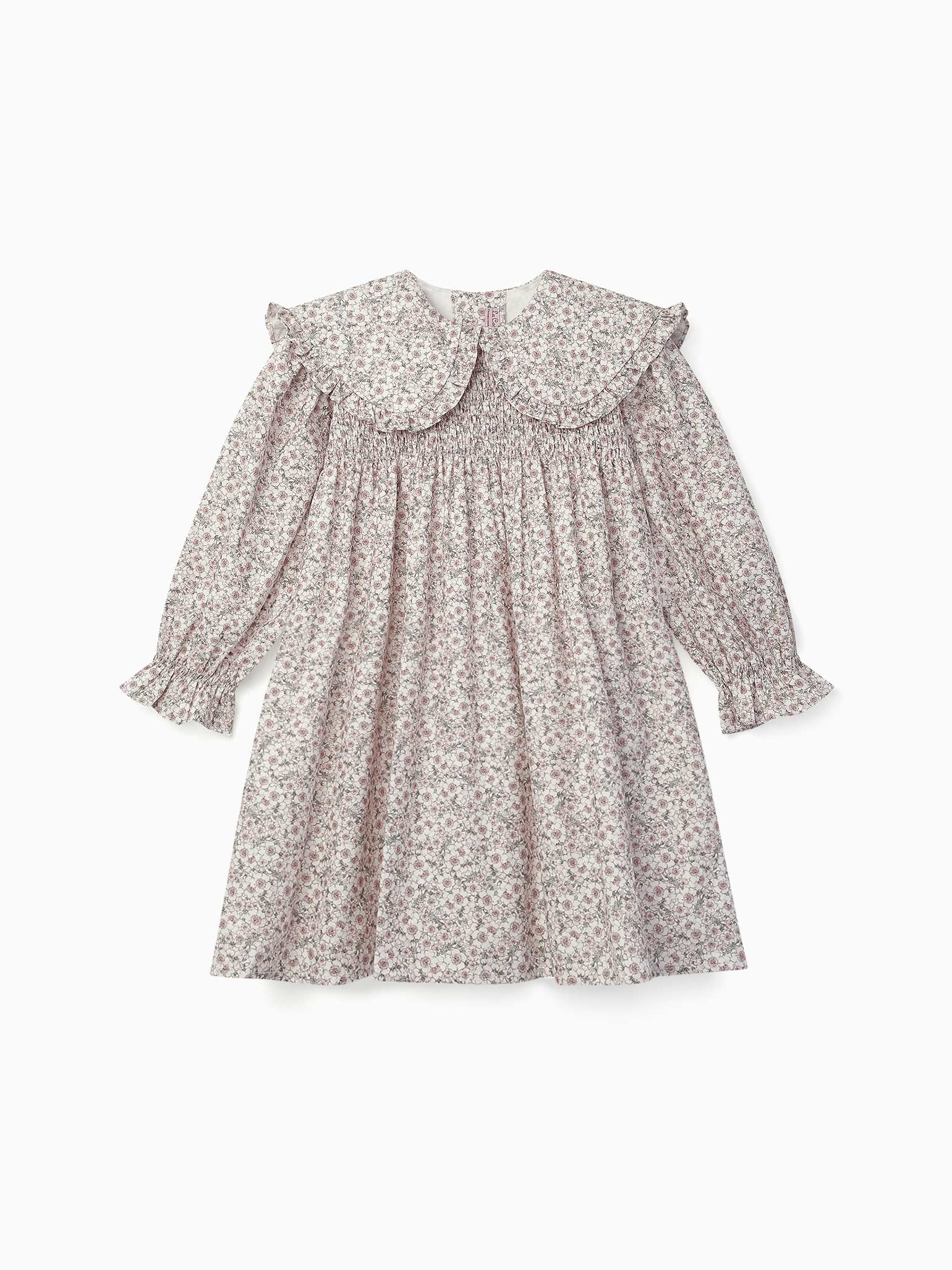 Pink Floral Floris Girl Smock Dress