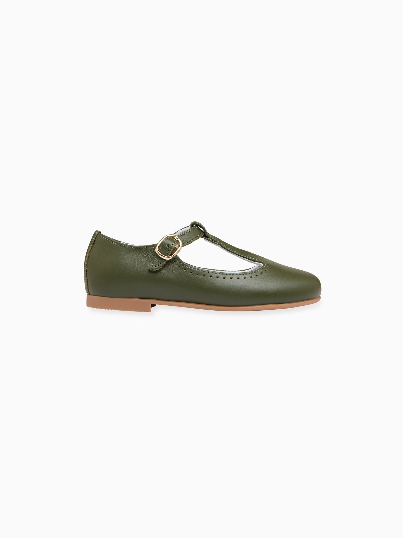 Green t bar store shoes