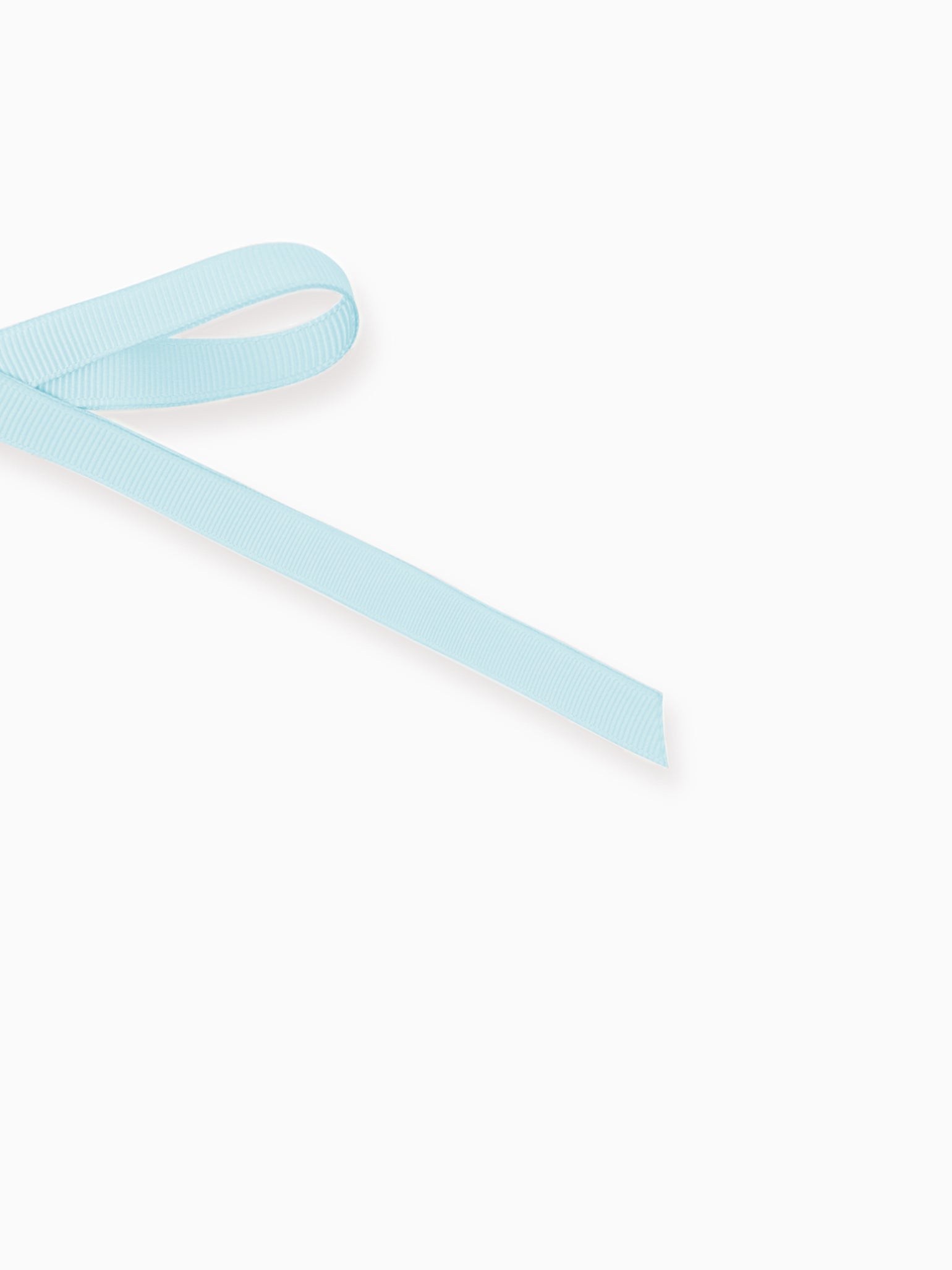 Light Blue Long Bow Girl Clip