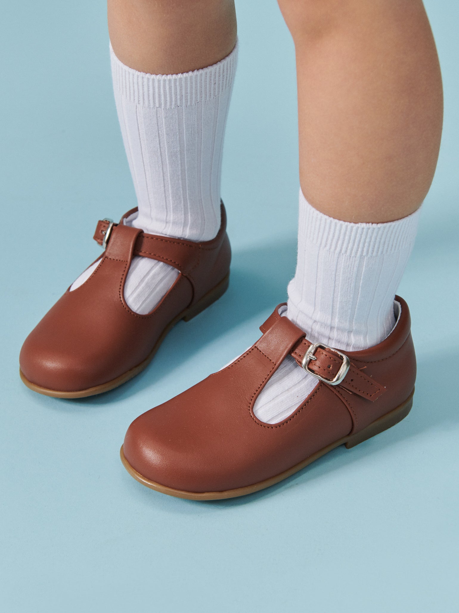 Tan t bar 2025 baby shoes