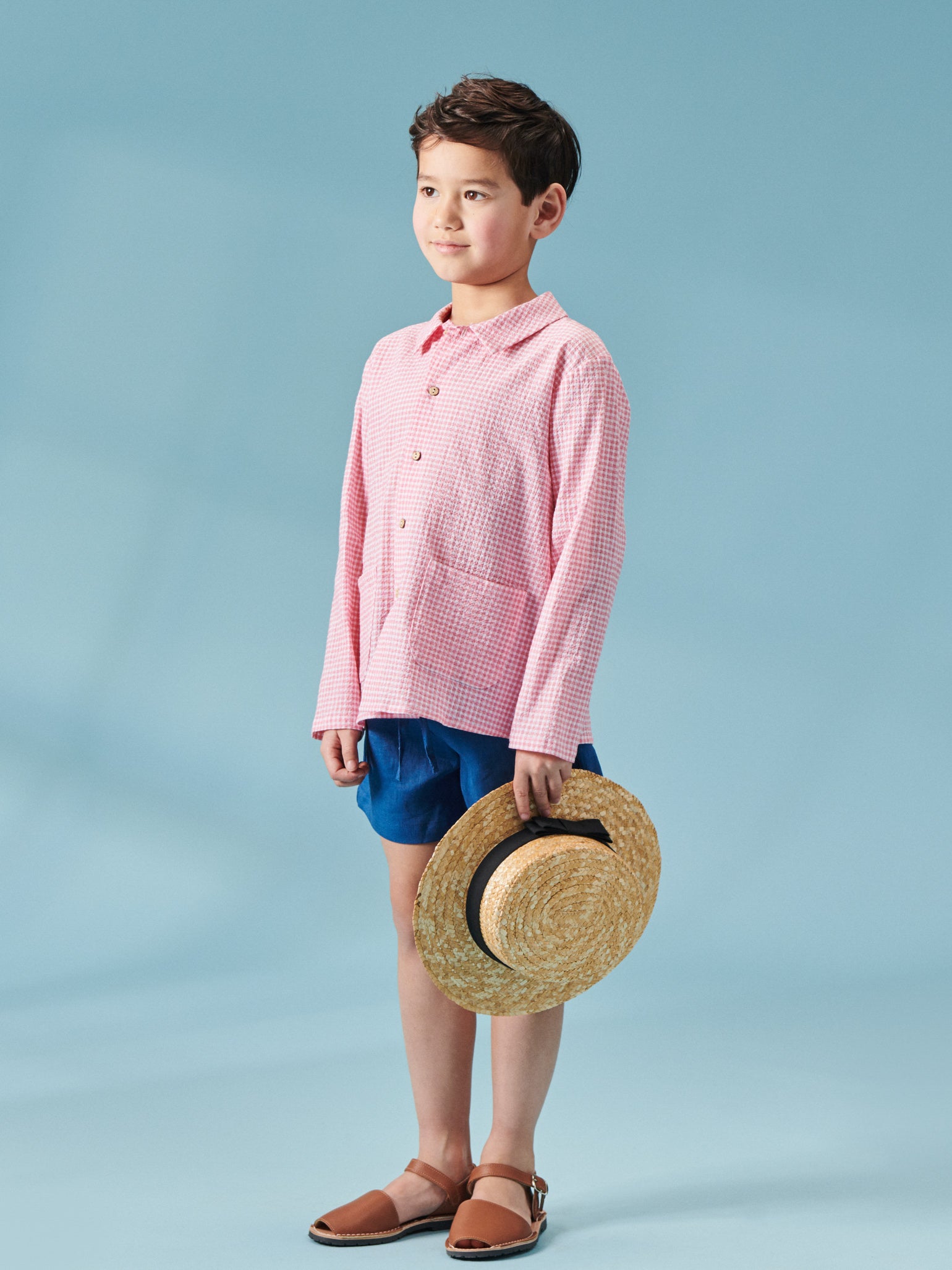 Red Gingham Priscila Boy Shirt