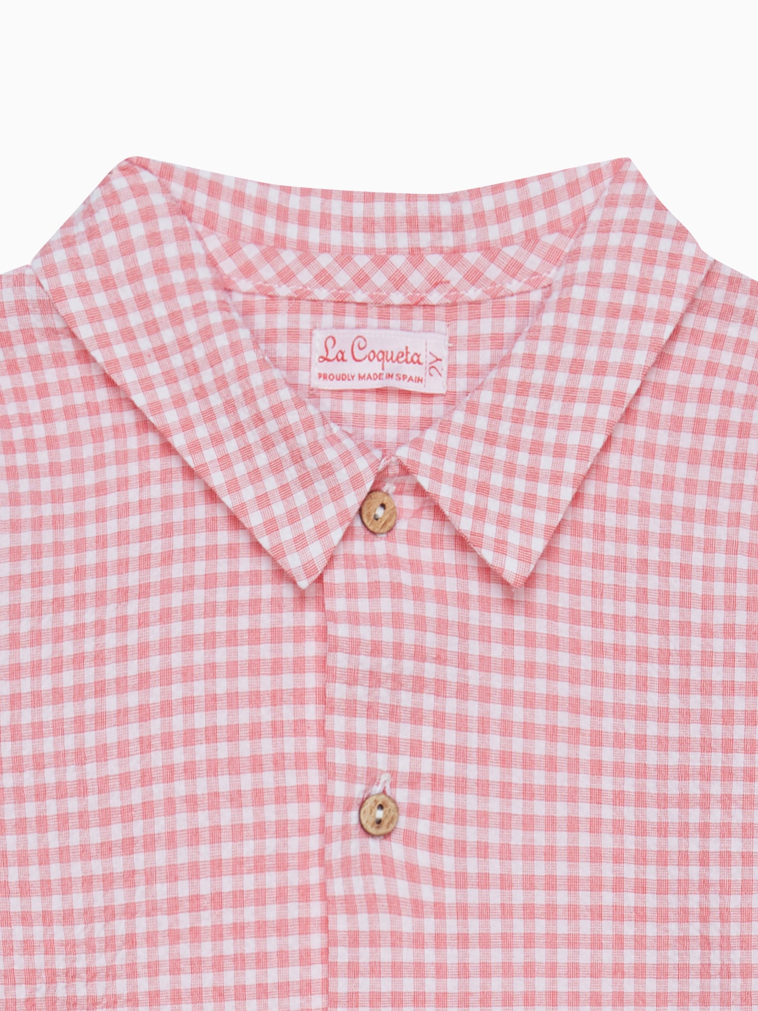 Red Gingham Priscila Boy Shirt