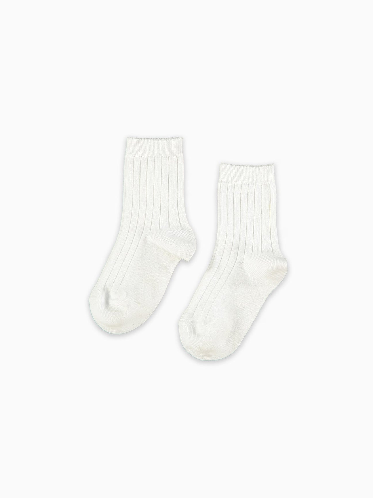 White Ribbed Short Kids Socks – La Coqueta Kids