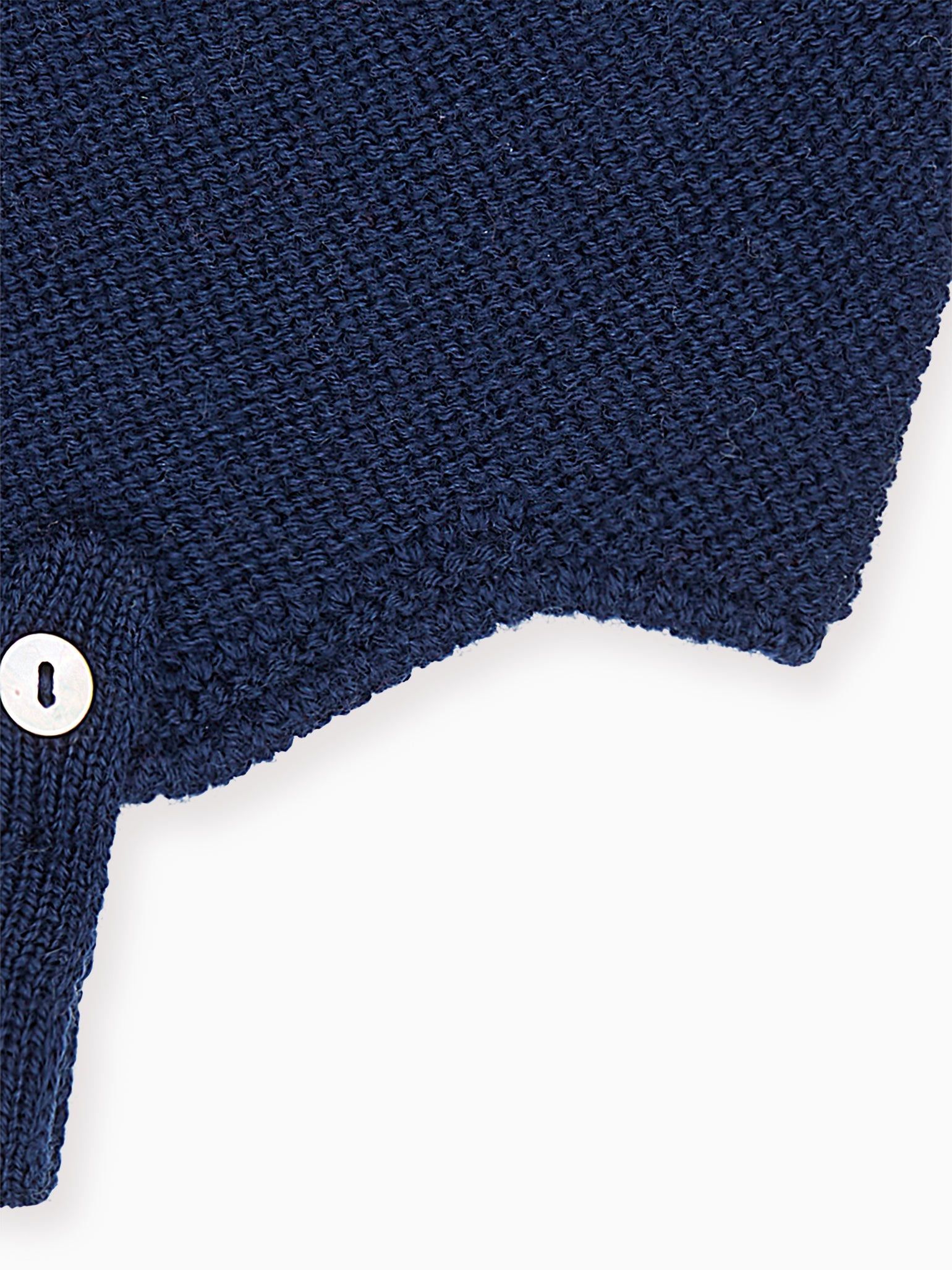 Navy Renta Merino Baby Bonnet