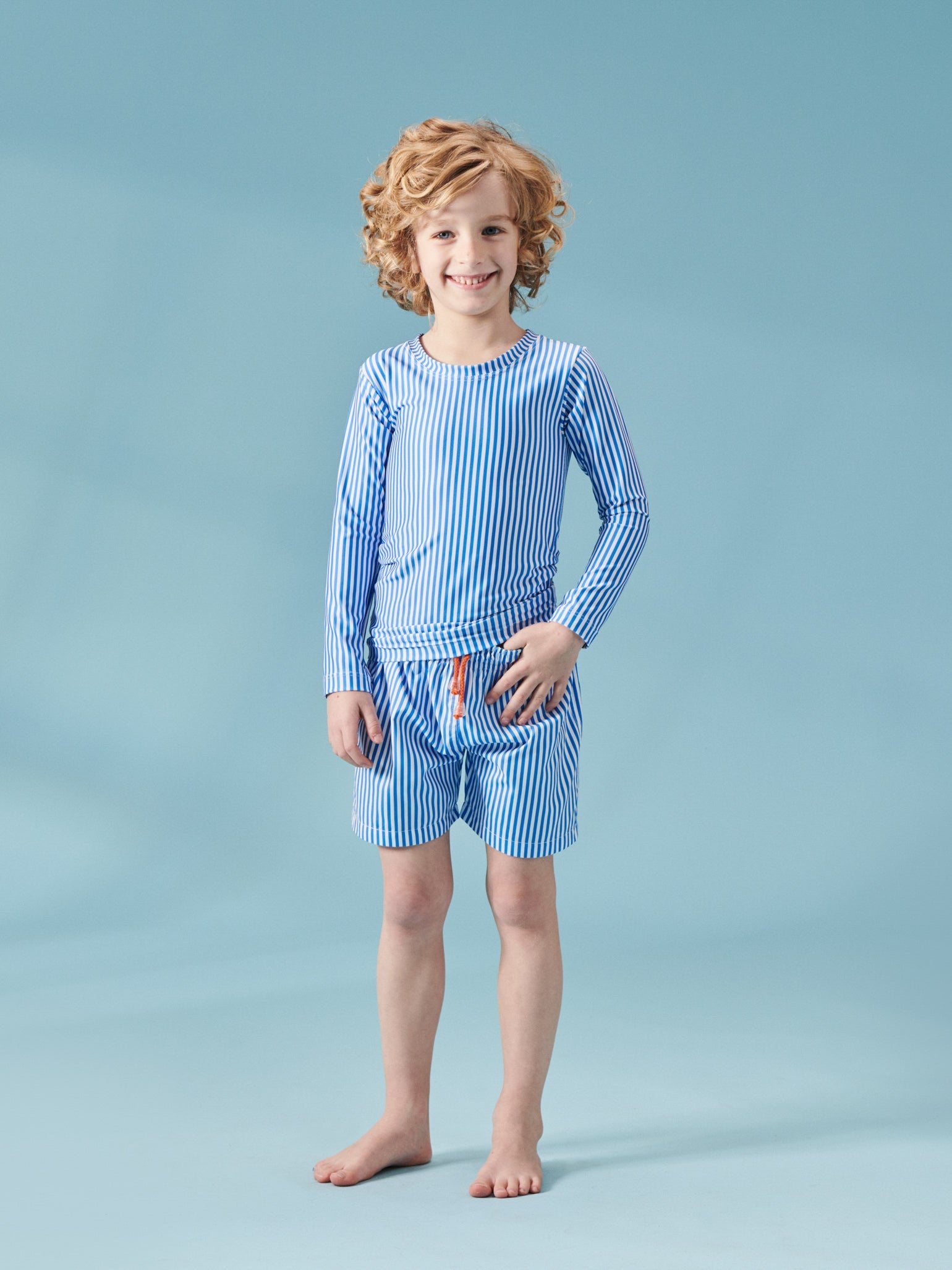 Blue Stripe Rigas Rash Vest