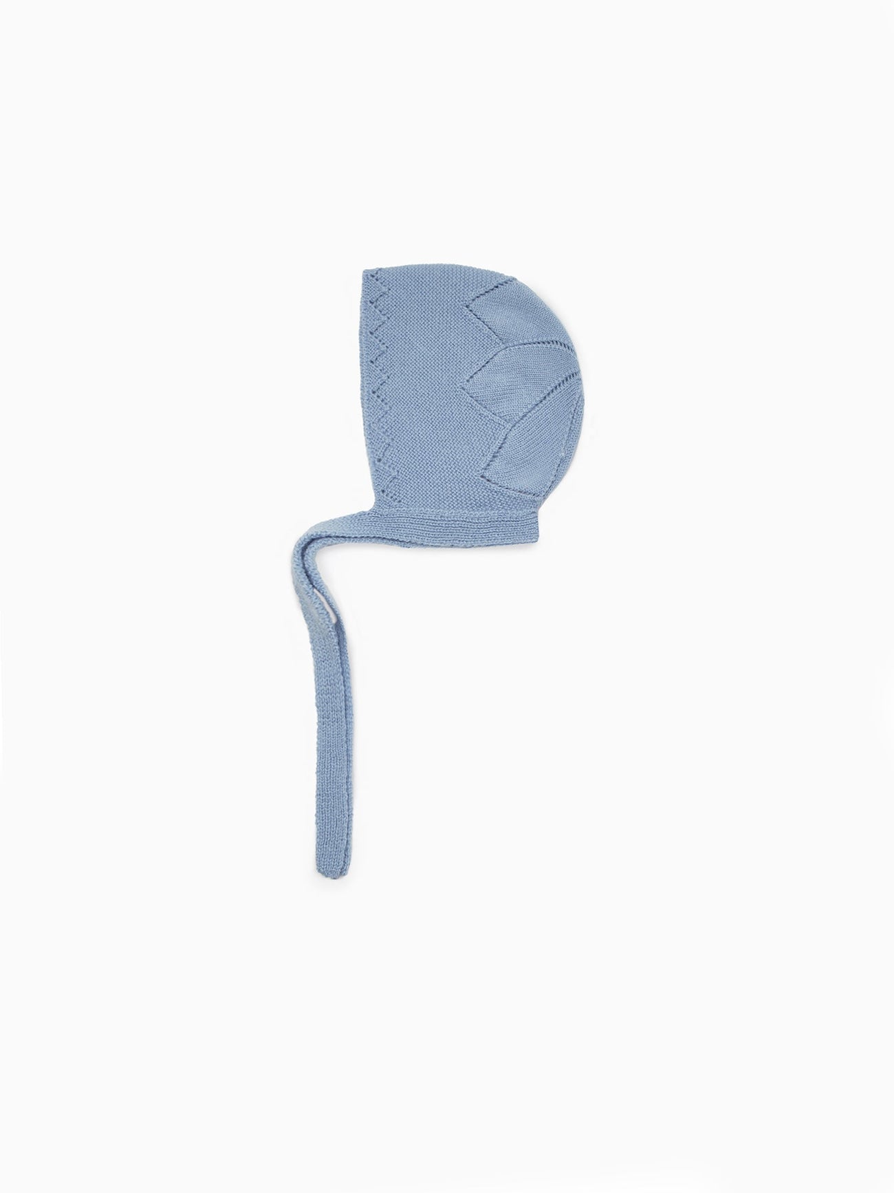 Blue Rixo Merino Baby Bonnet