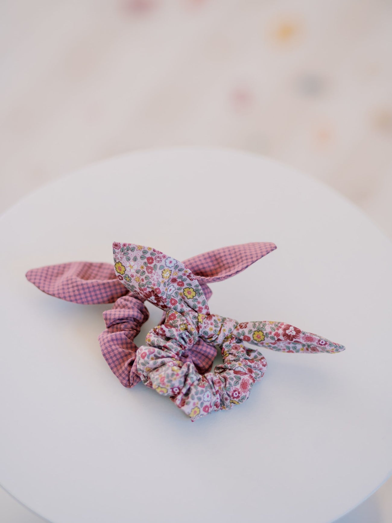 Aranda Print Bow Girl Scrunchie