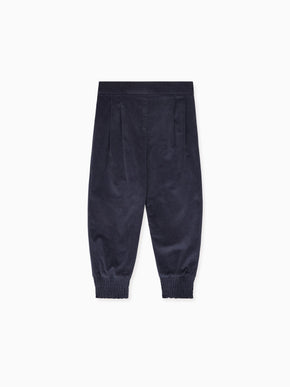 Navy Thea Girl Trousers